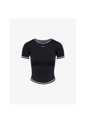 Womens We Are Tala Ultralite Active Contrast-Stich Stretch-Woven T-Shirts