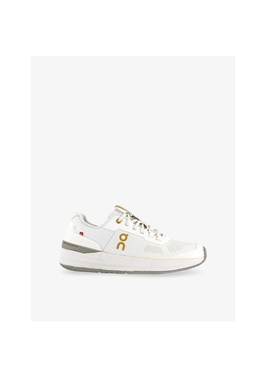 Mens On The Roger Pro Ace Faux-Leather Low-Top Trainers