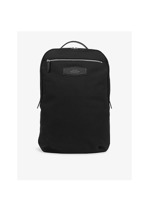 Mens Smythson Brand-Patch Norton-Canvas Backpack