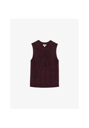 Womens Reiss Mel Round-Neck Cashmere Vest
