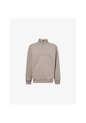 Mens Lululemon Steady State Half-Zip Cotton-Blend Sweatshirt