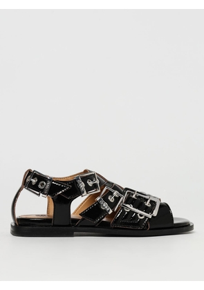 Flat Sandal GANNI Woman color Black