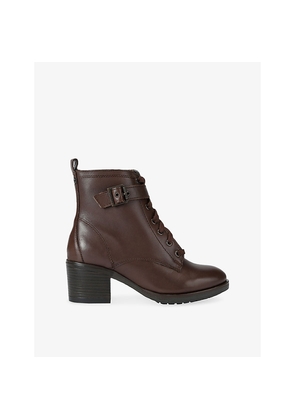 Womens Carvela Comfort Snug Leather Heeled Ankle Boots