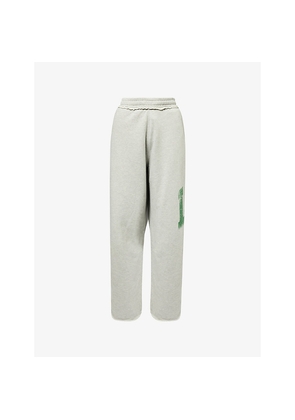 Womens Jaded London Text-Print Cotton-Blend Jogging Bottoms