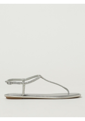 Flat Sandal RENE CAOVILLA Woman color Silver