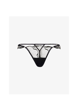 Womens Bluebella Marabel Embroidered Sheer Thong