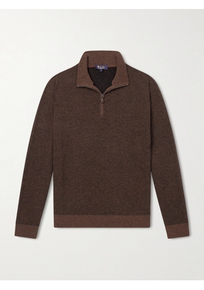 Loro Piana - Roadster Cashmere Half-Zip Sweater - Men - Brown - IT 46