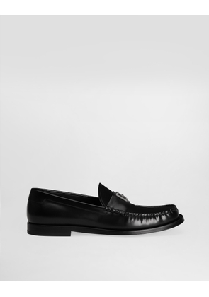 Dolce & Gabbana Brushed Calfskin Loafers - Man Driver Shoes And Loafers Black 43.5