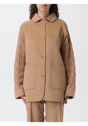 Coat MAX MARA Woman color Camel