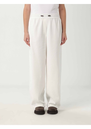 Pants BRUNELLO CUCINELLI Woman color White