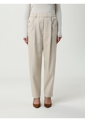 Pants BRUNELLO CUCINELLI Woman color Sand