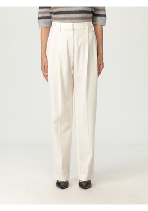 Pants BRUNELLO CUCINELLI Woman color White