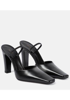 The Row Slingback leather pumps