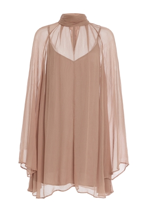 STAUD Esther Chiffon Mini Dress - Moda Operandi