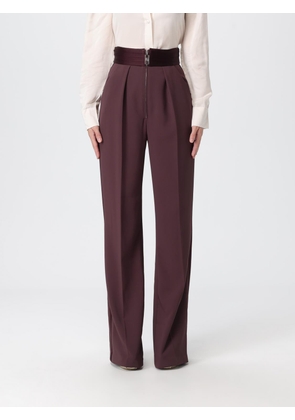 Pants ELISABETTA FRANCHI Woman color Wine