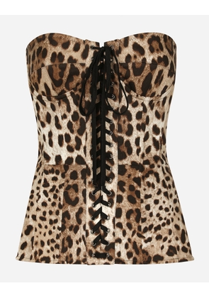 Dolce & Gabbana Bustier - Woman Shirts And Tops Animal Print 40