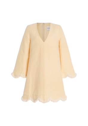 Posse Essie Fringed Linen Mini Kaftan - Moda Operandi