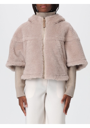 Fur Coat MAX MARA Woman color Beige