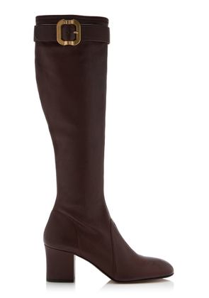 Miu Miu Leather Knee Boots - Moda Operandi