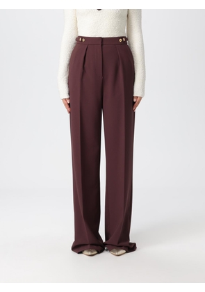 Pants ELISABETTA FRANCHI Woman color Wine