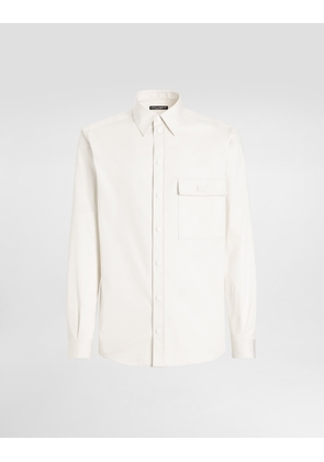 Dolce & Gabbana Cotton Shirt With Tag - Man Shirts Beige 42