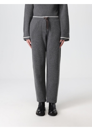Pants BRUNELLO CUCINELLI Woman color Grey