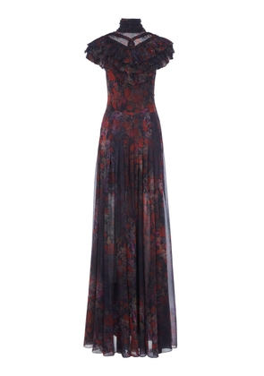 Ralph Lauren Cressida Printed Silk Gown - Moda Operandi