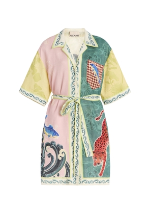 ALÉMAIS Rochester Linen Mini Shirt Dress - Moda Operandi