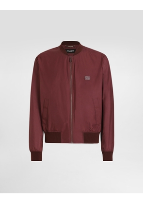 Dolce & Gabbana Technical Fabric Bomber Jacket With Tag - Man Coats And Jackets Burgundy 58