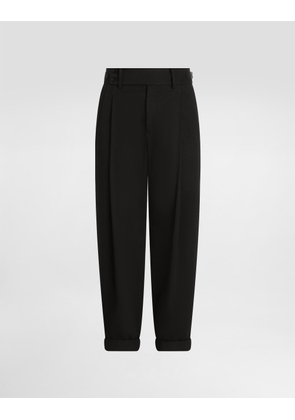 Dolce & Gabbana Cotton Twill Pants - Man Pants And Shorts Black Cotton 56