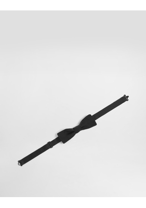 Dolce & Gabbana Papillon - Man Ties And Pocket Squares Black Silk Onesize