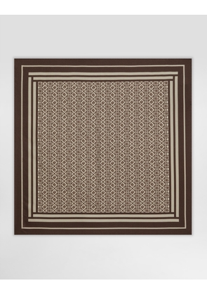 Dolce & Gabbana Silk Pocket Square With Micro-design And Logo - Man Ties And Pocket Squares Multicolor Onesize