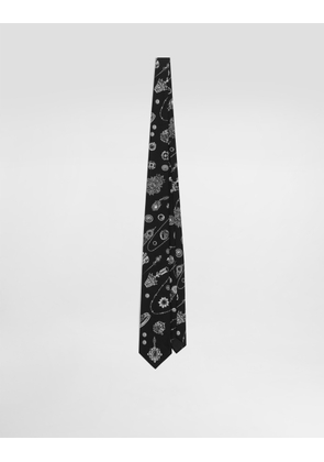 Dolce & Gabbana Jewelry-print Silk Tie - Man Ties And Pocket Squares Print Onesize