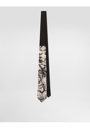 Dolce & Gabbana Pin-up Print Silk Tie - Man Ties And Pocket Squares Print Onesize