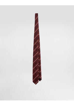 Dolce & Gabbana Striped Jacquard Tie - Man Ties And Pocket Squares Multicolor Onesize