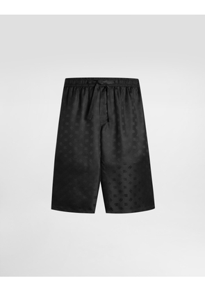 Dolce & Gabbana Dg Logo Jacquard Trousers - Man Pants And Shorts Black 52