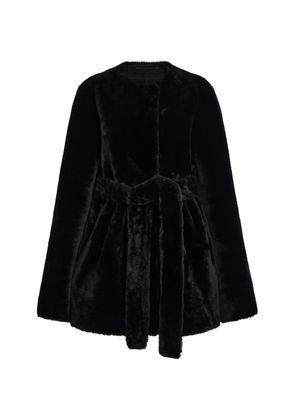 Toteme Belted Shearling Jacket - Moda Operandi