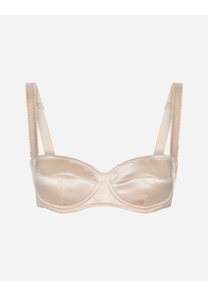 Dolce & Gabbana Leopard-print Padded Triangle Bikini Top - Woman Underwear Blush 4b