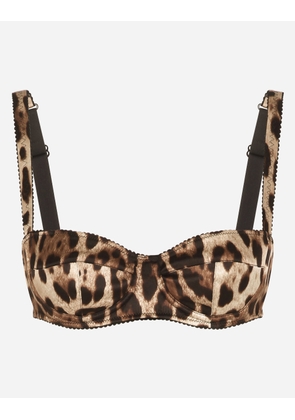 Dolce & Gabbana Reggiseno Balconcino - Woman Underwear Animal Print Satin 5b