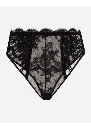 Dolce & Gabbana ハイウエストショーツ レース - Woman Underwear Black Lace 3