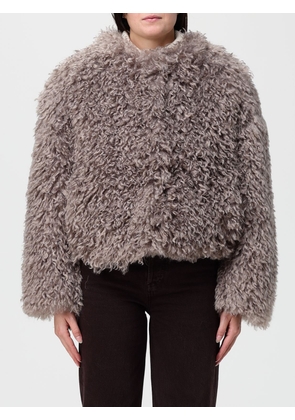 Fur Coat TAGLIATORE Woman color Grey