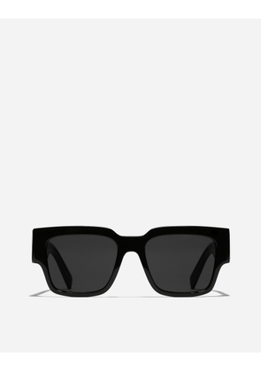 Dolce & Gabbana Dg Elastic Sunglasses - Man Black Acetate Onesize