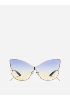 Dolce & Gabbana Butterfly Sunglasses - Woman Sunglasses Blue Onesize