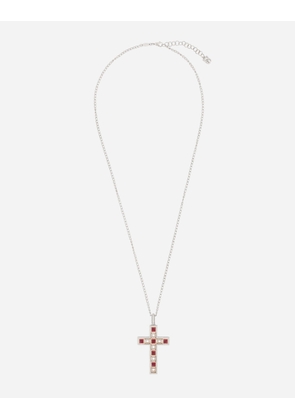 Dolce & Gabbana 381 Pendente Croce R - Man Necklaces Red Onesize