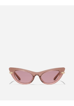 Dolce & Gabbana Mini Me Sunglasses - Woman Sunglasses Pink Glitter Onesize