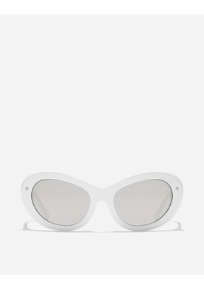 Dolce & Gabbana Dna Sunglasses - Woman Sunglasses White Onesize