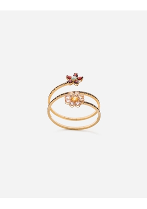 Dolce & Gabbana Spring Bracelet 18 Carat Yellow Gold, Rhodolite Garnets, Morganites, Blue Zircon And Citrine - Woman Bracelets Gold S