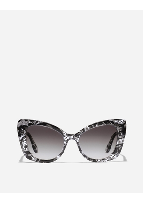 Dolce & Gabbana Dg Crossed Sunglasses - Woman Black Onesize