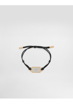 Dolce & Gabbana Cord Bracelet With Branded Tag - Man Bijoux Multi-colored Metal Onesize
