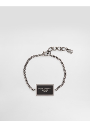 Dolce & Gabbana Metal Bracelet With Logo - Man Bijoux Red Metal Onesize